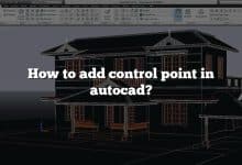 How to add control point in autocad?