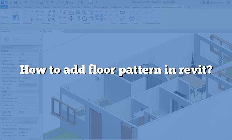 How to add floor pattern in revit?