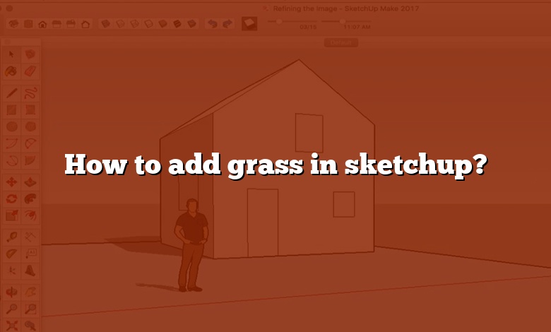 How to add grass in sketchup?