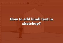 How to add hindi text in sketchup?
