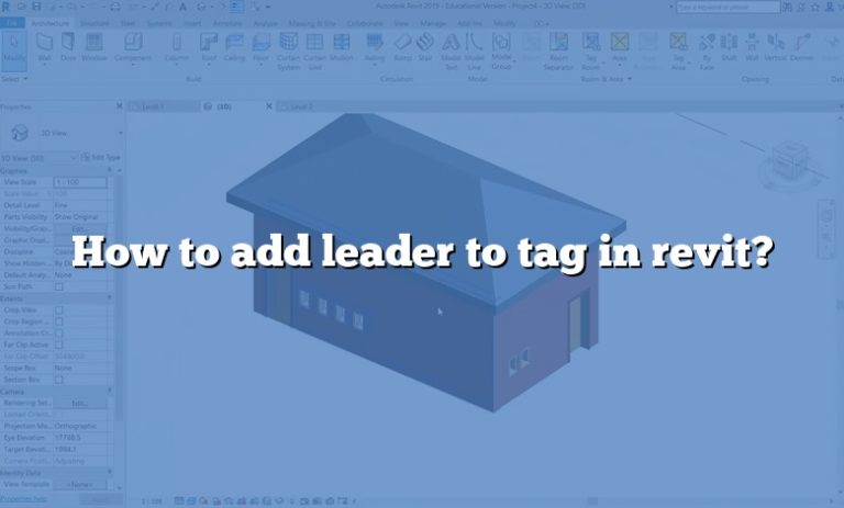 How To Add Leader To Tag In Revit 