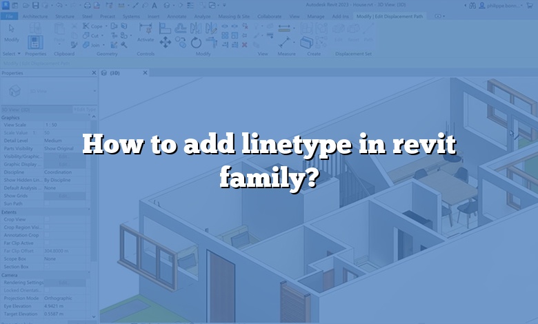 How to add linetype in revit family?