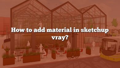 How to add material in sketchup vray?