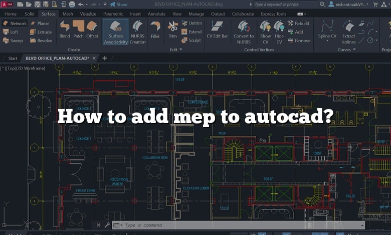 How to add mep to autocad?