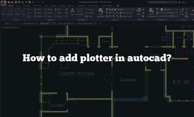How to add plotter in autocad?