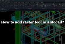 How to add raster tool in autocad?