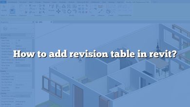 How to add revision table in revit?