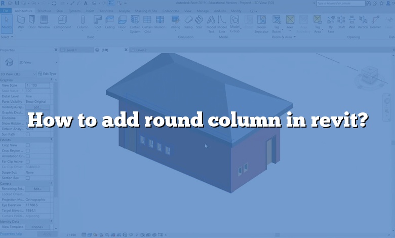 How to add round column in revit?
