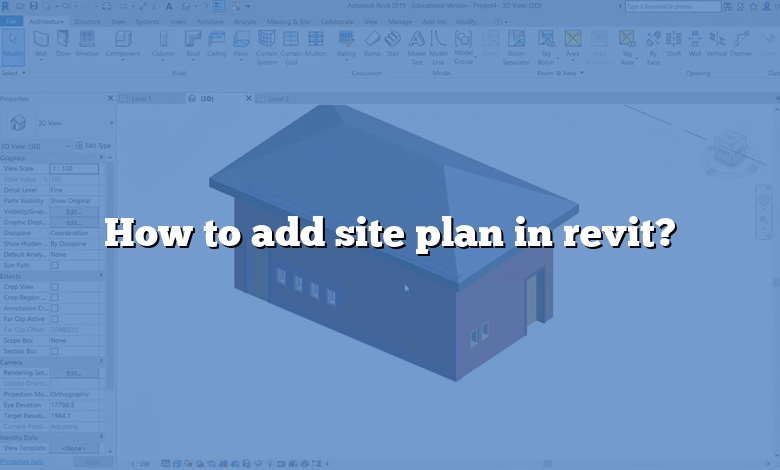 How to add site plan in revit?