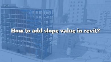 How to add slope value in revit?