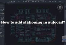 How to add stationing in autocad?