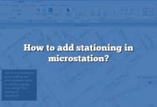 How to add stationing in microstation?