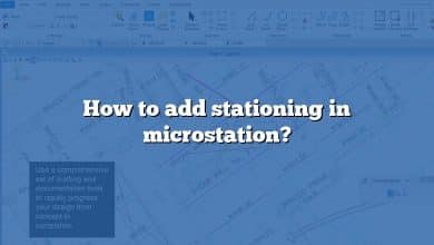 How to add stationing in microstation?