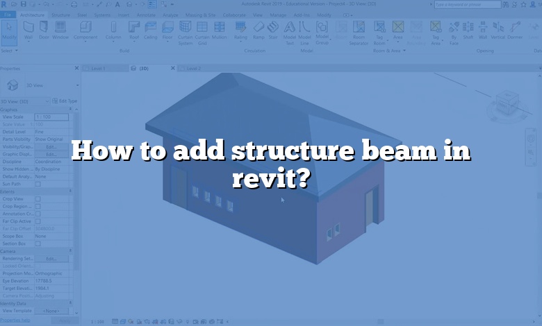 How to add structure beam in revit?