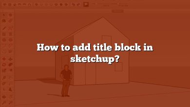 How to add title block in sketchup?
