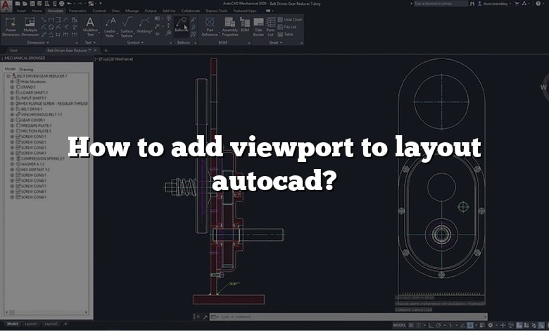 How to add viewport to layout autocad?
