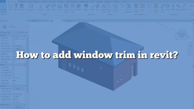 How to add window trim in revit?