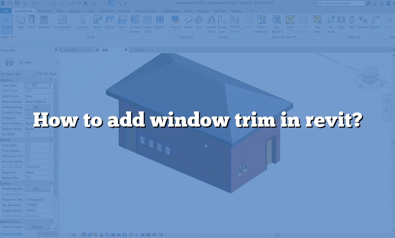 How to add window trim in revit?