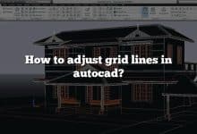 How to adjust grid lines in autocad?