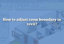How to adjust room boundary in revit?