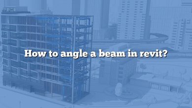 How to angle a beam in revit?