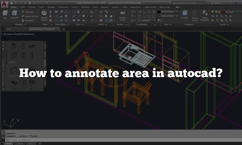 How to annotate area in autocad?