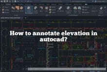 How to annotate elevation in autocad?