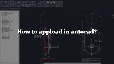 How to appload in autocad?