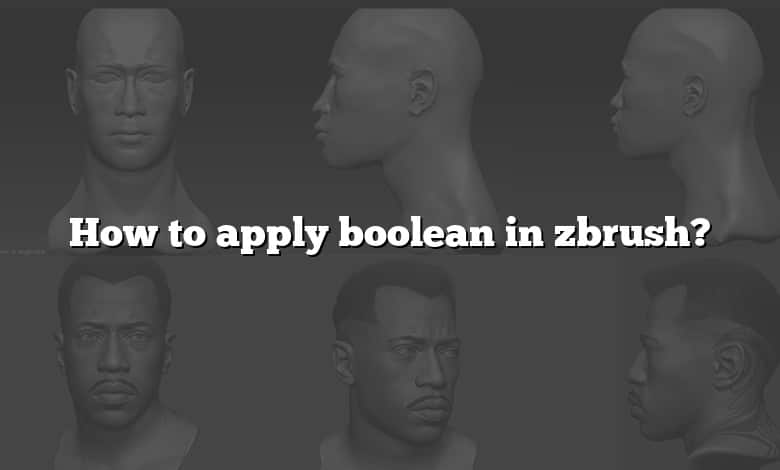 How to apply boolean in zbrush?