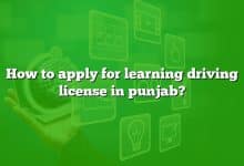 How to apply for learning driving license in punjab?