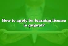 How to apply for learning licence in gujarat?