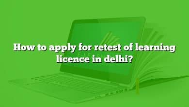 How to apply for retest of learning licence in delhi?