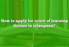 How to apply for retest of learning licence in telangana?