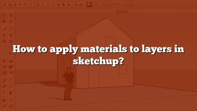 How to apply materials to layers in sketchup?