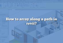 How to array along a path in revit?
