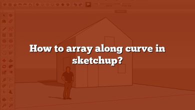 How to array along curve in sketchup?