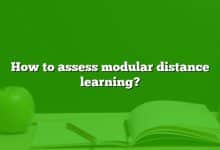 How to assess modular distance learning?