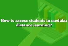 How to assess students in modular distance learning?