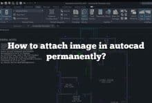How to attach image in autocad permanently?
