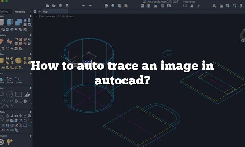 How to auto trace an image in autocad?