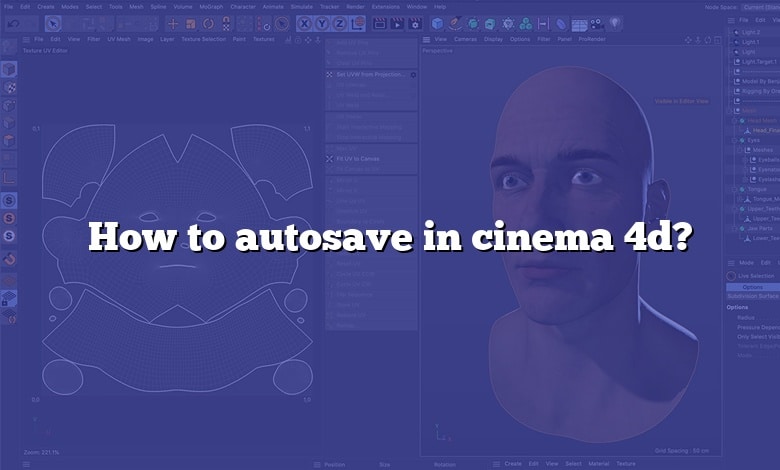 How to autosave in cinema 4d?
