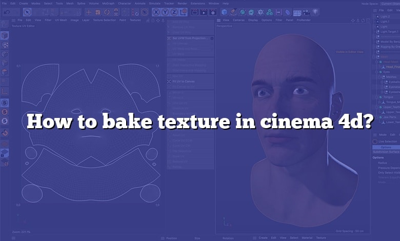 How to bake texture in cinema 4d?