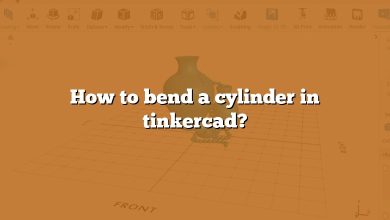 How to bend a cylinder in tinkercad?