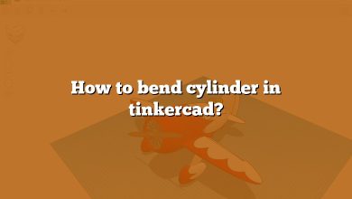 How to bend cylinder in tinkercad?