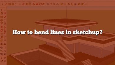 How to bend lines in sketchup?