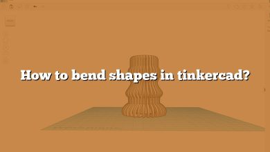 How to bend shapes in tinkercad?