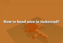 How to bend wire in tinkercad?
