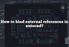 How to bind external references in autocad?