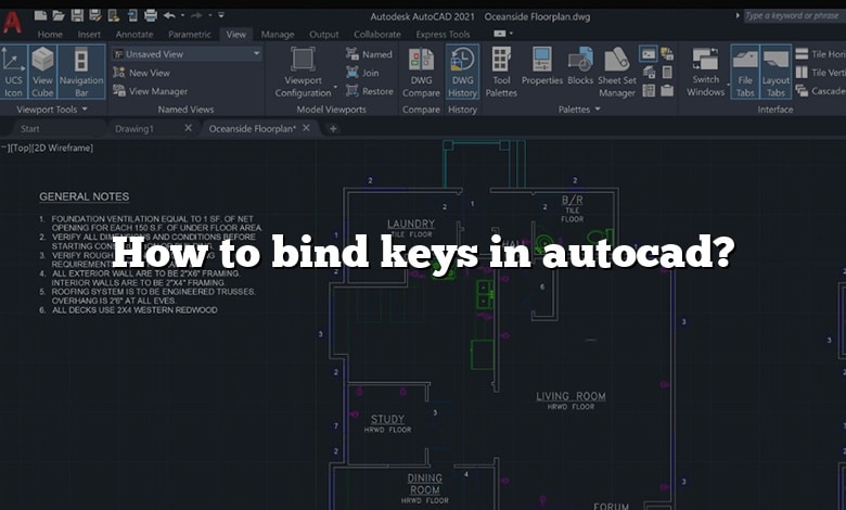 How to bind keys in autocad?