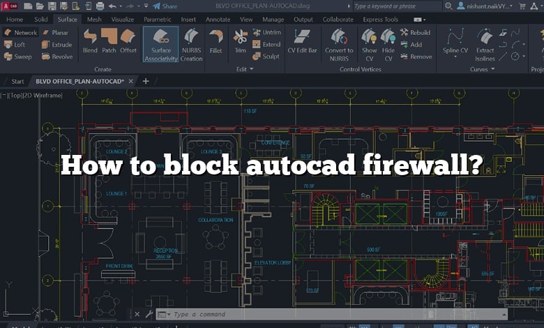 How to block autocad firewall?